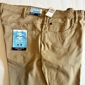 Izod Saltwater Blue Khaki stretch chino Straight Fit Pants 38x29